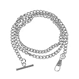 Vintage Taschenuhrenketten T-Bar Kellner Kette