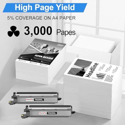 Image of TN229XL Black Toner Cartridge High Yield 2-Pack