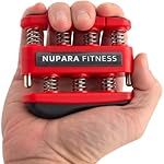 NUPARA FITNESS Grip Strength Trainer - Hand Strengthening Device, Forearm Strengthener, and Finger Trainer. Hand Gripper Strengthener and Guitar Finger Exerciser.