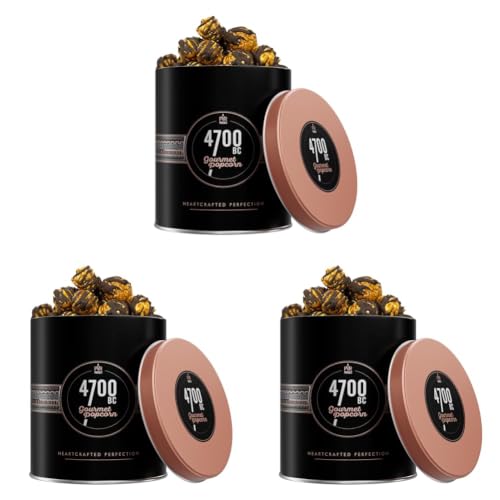 Image of 4700BC | Mocha Walnut Chocolate Popcorn | Gourmet Gift Tin 125g /135g (weight may vary) (Pack of 3)