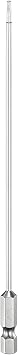 HARFINGTON H1.5 Flat Hex Head Screwdriver Bit 1.5mm Magnetic Tip 6" Long