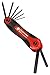Performance Tool W80282 Folding Hex Key Set, Chrome Vanadium Steel, Color Coded, SAE Sizes 1/16-5/16-Inch, Compact and Convenient