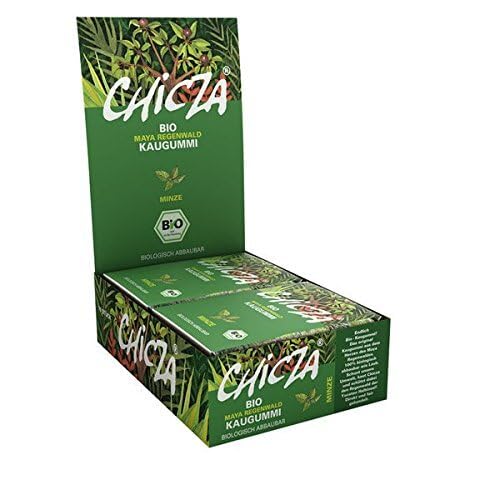 ChiCZA®, biologische kauwgom, mint, 10 x 30 g, verpakking van 10 stuks