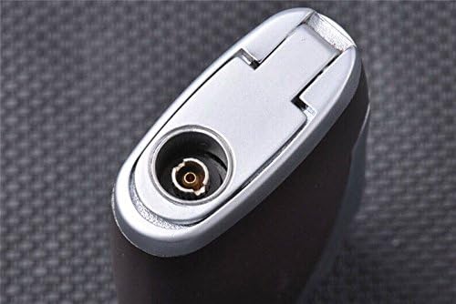 Windproof Double Twin Nozzles Jet Flame Butane Gas Cigar Cigarette Lighter - Gray
