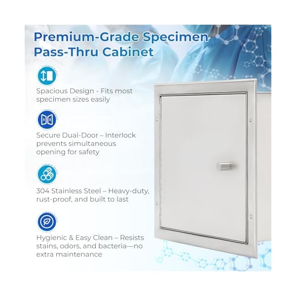 Recessed-Specimen-Pass-Thru-Cabinet-Stainless-Steel-Box-with-Pass-Tray-Window-Pass-Through-Specimen-Tray-Box-with-Dual-Sided-Access-Doors-132-W-x-127-H-x-6-D Recessed-Specimen-Pass-Thru-Cabinet-Stainless-Steel-Box-with-Pass-Tray-Window-Pass-Through-Specimen-Tray-Box-with-Dual-Sided-Access-Doors-132-W-x-127-H-x-6-D