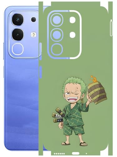 Image of AtOdds Mobile Skin Sticker Wrap | Compatible for VIVO IQOO Z10X (5G) | Scratchproof Matte Finish | Full Coverage for All Sides & Camera Protection (Anime-10)