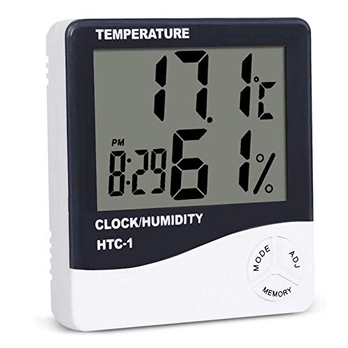 Dis2 DIS Reloj Despertador Digital con el Estilo Minimalista Moderno - Pantalla LCD de Volumen for el Dormitorio de Noche for Escritorio Niños - Manejo Sencillo - Blanco