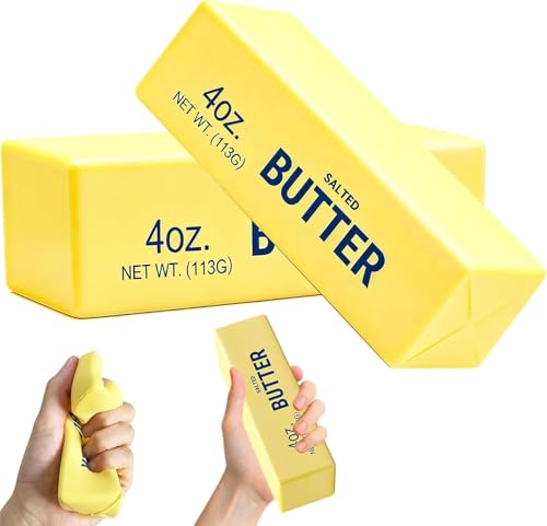 Slow Rising Squishy，Taba Squishy, Stress Balls，Party Favor Gift (Butter stick-2pcs)-0429 (Butter stick-2pcs)