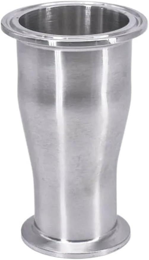 EboLD 19 25 32 38 45 51 57 63mm Pipe 1.5" 2" 2.5" Tri Clamp Reducer Connector SUS 304 316L Stainless Sanitary Pipe Fitting Homebrew (Color : 57mmK77.5-38mmK50.5, Size : 304)