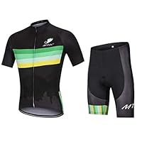Set Ciclismo Uomo - Maglia Manica Corta + Pantaloncini Con Gel 9D, Traspirante E Asciugatura Rapida - Foto 12