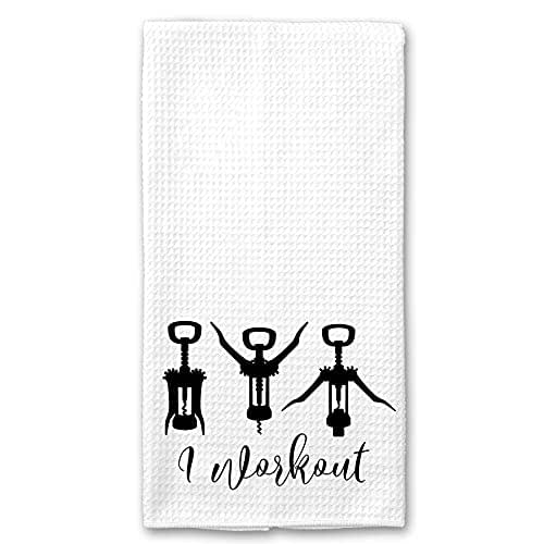 I Work Out Funny Saying Wine Opener Cork Screw Kitchen