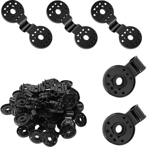50PCS Black Round Shade Cloth Plastic Clips Placement for Sun Shade Net Anti Bird Garden Waterproof Netting Accessories image 5