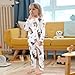 ODAWA Kittens Butterfly Pink Matching Fall Pajamas Clothing Set Cotton Clothes Fall Clothes 2T