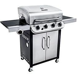 Char-Broil Gas BBQ Convective 440 S - شواية ذات 4 شعلات مع شبكات من الحديد الزهر ومواقد من الفولاذ المقاوم للصدأ - مثالية للطهي في الهواء الطلق والحديقة والشرفة والفناء