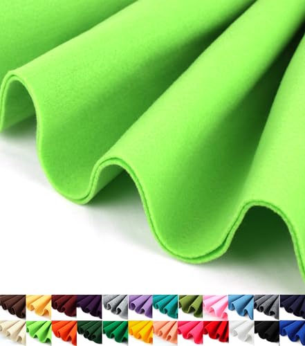 Image of Barcelonetta | Felt Fabric | 72 inch Wide | 1.6mm Thick | Acrylic & Soft | Felt by The Yard | Felt for DIY Crafts, Projects, Sewing (Lime, 2 Yard)