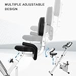 Dskeuzeew Hometrainer Fahrrad Klappbar für Zuhause 4-in-1 Faltbares Ergometer Heimtrainer 150kg Belastbar mit verstellbarem Magnetwiderstand und LCD-Display fitnessbike mit Handpulssensoren – Bild 4