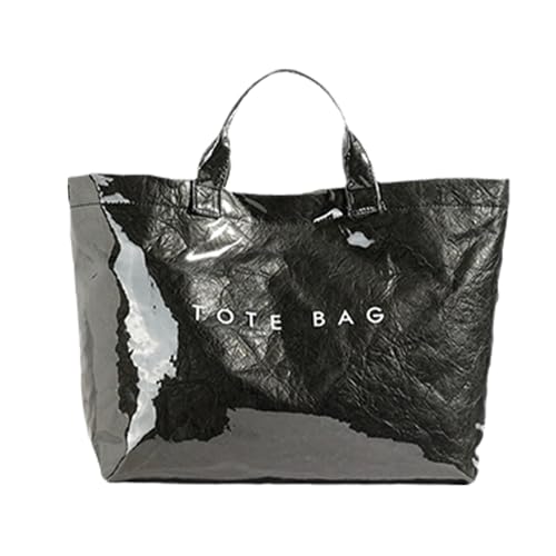 Sac fourre-tout pour femmes avec lettres imprimées et poches pratiques