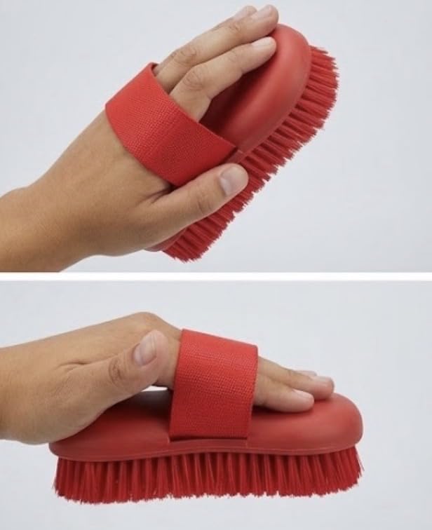 Ultra-Foam-2-in-1-Horse-Bathing-Grooming-Sponge-Brush--Heavy-Duty-Dirt-Lifting-Bristles-with-Ergonomic-Nylon-Hand-Strap Ultra-Foam 2-in-1 Horse Bathing & Grooming Sponge Brush – Heavy-Duty Dirt-Lifting Bristles with Ergonomic Nylon Hand Strap - Image 1