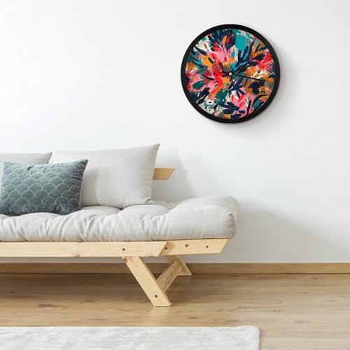 Horloge murale silencieuse à grands chiffres pour salon - 5