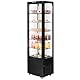 VEVOR Kühlvitrine Kühlschrankvitrine Gebäckvitrine Bäckereivitrine 278 L, 5-stufiger kommerzieller Kühlvitrinenschrank mit LED-Beleuchtung & TURBO-Kühlung & frostfreie Luftkühlung für Café