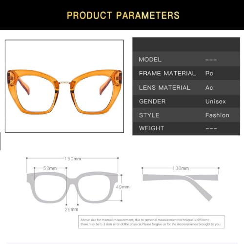Lunettes transparentes unisexes surdimensionnées léopard rouge