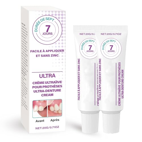 Thermoplastic Denture Cushion Adhesive, False Teeth Silicone Reline Kit, Dental Glue for Teeth Repair, Denture-Adhesives Gel for Comfortable False Teeth Wear, Long Lasting Secure Hold and Stability