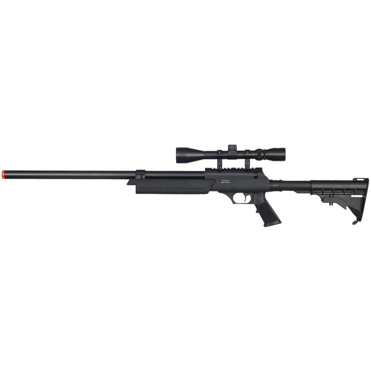 Powerful APS SR-2 Metal Bolt Airsoft Single Bolt Action Sniper Rifle with 3X Scope, Speed Loader and 0.20g 6mm BBS-