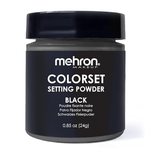 Mehron Makeup Colorset Setting Powder | Talc Free | Black Loose S...