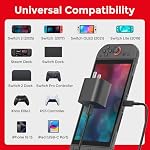 60W Charger Compatible with Nintendo Switch 2, Fast Charging Power Adapter Compatible with Switch OLED/Lite/Steam Deck Dock, Support 4K TV Mode, 20V 3A, 5ft USB C Cable