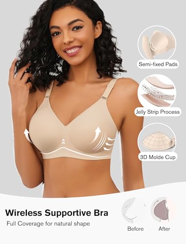 Avidlove Wireless Bras for Women Comfy Seamless Bra No Underwire Bras Full Coverage Bralettes Soft Comfortable Everyday Bra2