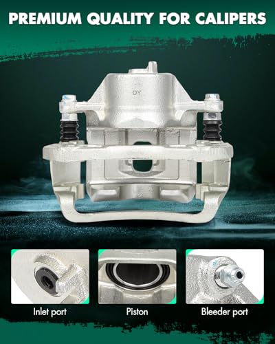 Image of SCITOO 19B2996 19B2997 Front Left & Right Disc Brake Calipers Assembly w /Bracket For Hyundai For Tucson 2005-2009,For Kia For Sportage 2005-2010