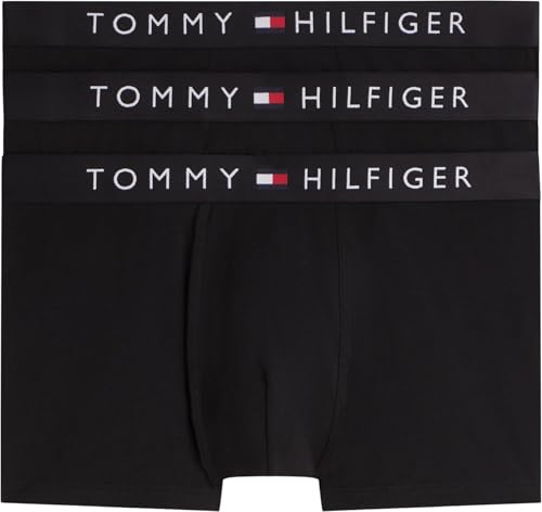 Tommy Hilfiger 3p Trunk Um0um03900 Baúl, Black (Black/Black/Black), L para Hombre