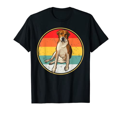 Vintage Retro Sunset English Foxhound Dog T-Shirt for Men Women