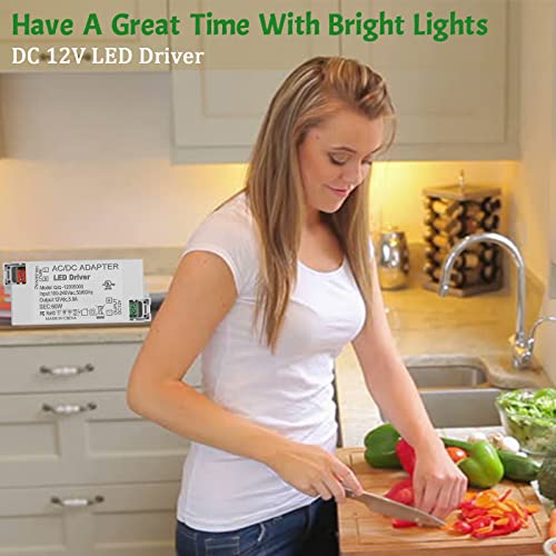 Ul Certified Ac 100-240V To Dc 12V 5A Power Supply Adapter Converter, Low Voltage Led Driver Transformer Output For Led Strip Lights Cctv Camera Security System(60W-12V) #TOP2