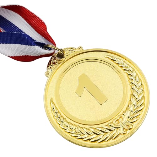 Sarini 9 Pcs Metal Gold Silver Bronze Award Medals with Ribbon,Winner Medals for Events,Office Games and Sports Day- 1st 2nd 3rd Place Each 3PCS,Diam. 6.5cm/2.56Inch - Image 2