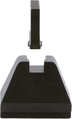 Miniatura 2 de AMERIGLO Juego de altura 9XL negro. Compatible con Glock (excepto 42,43 variantes), 9XL alto negro dentado .500 pulgadas frontal, negro plano .600