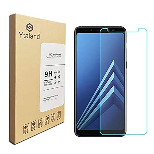 Ytaland [2 Pack] for Samsung Galaxy A8 Plus 2018 Tempered Glass Screen Protector, Anti-Fingerprints, Anti-Scratch, Bubble Free Screen Protector for Samsung Galaxy A8 Plus 2018