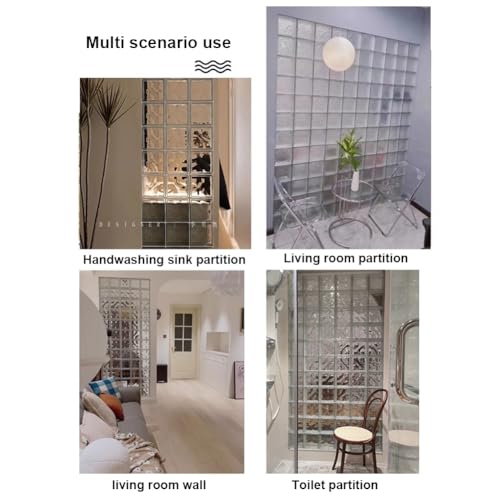 Tabique decorativo de bloques de vidrio y ladrillos de cristal huecos para diseño interior 4