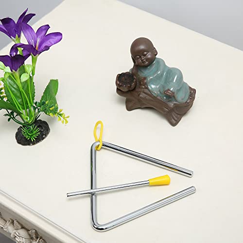 Image of 5 Inch Musical Steel Triangle Percussion Instrument With Striker
