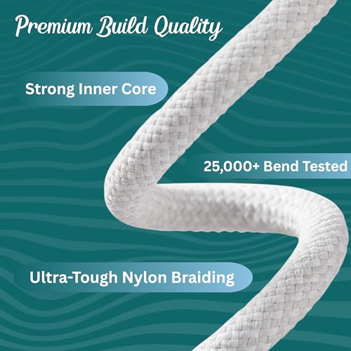 Image of Umake USB-C to C Cable 60W PD Fast Charging, 1 Meter High-Speed Data Sync Cord, Durable Braided Build, Compatible with Redmi Note 13 Pro+, Poco X6 Pro, Mi 11X, OPPO Reno Series (bis certified)