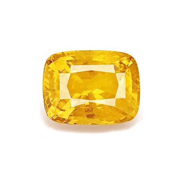 Saphir jaune de Ceylan pierre de naissance Pukhraj un cadeau précieux