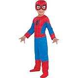 Suit Yourself Classic Spider-Man Halloween Costume for Toddler Boys, 3-4Y, Includes Jumpsuit and Mask