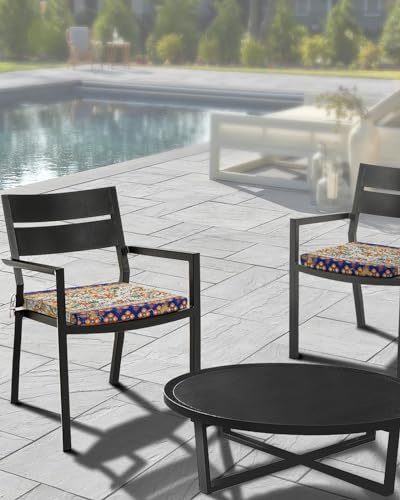 Edwiinsa Boho Geometric Indoor/Outdoor Seat Cushions Cover,Waterproof Patio Chaise Lounge Cushion Cover for Beach Pool Side Chair Cushions 20x18x2 Pieces Southwest American Indian Print