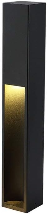 GUOCC Creative 5W LED Lawn Post Lantern Die-cast Aluminum Black Post Pole Lamp E27 Patio Table Lamp Garden Gazebo Column Pillar Fence Street Light Lights Fixture (Size : H 60cm)