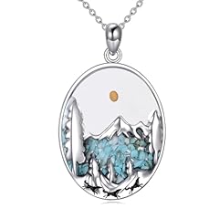 Silver-Snowy Mountain Necklace