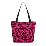 Grande capacité et sécurité zippée : avec des dimensions de 33 x 27,9 x 17,8 cm, ce sac fourre-tout avec fermeture éclair offre un compartiment principal spacieux et une poche intérieure zippée pour plus d'organisation. Le haut zippé noir rouge vif imprimé zèbre garantit que vos articles restent en sécurité, parfait comme sac fourre-tout pour femme sac de travail ou d'infirmière
