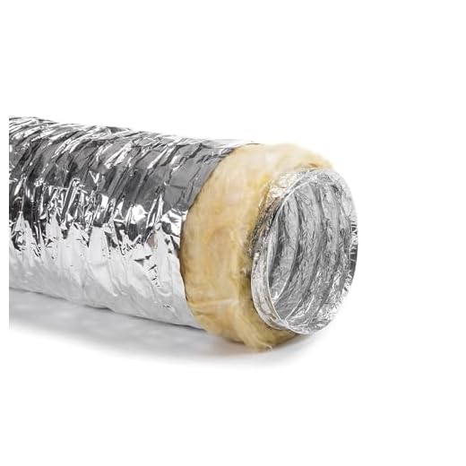 Bilake Tubo Flexible Aislado para Aire Acondicionado y climatización, 10 Metros conducto Aluminio Flexible Aislado calorifugado térmico
