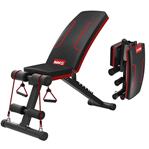 Lxn Adjustable Incline Folding Bench Multi-Purpose Sit up Bench Portable Exercise Bench Fitness