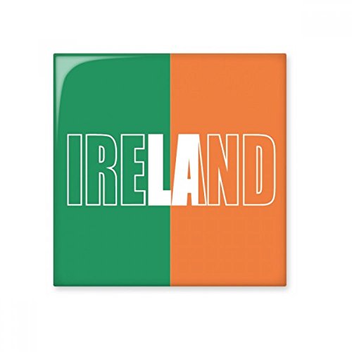 DIYthinker Bandera de Irlanda del País Nombre brillante baldosa cerámica de baño Cocina muro de piedra artesanal de regalo Decoración