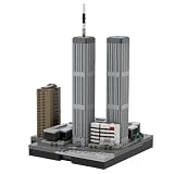 FALAGIL World Trade Center Building Blocks, Landmark New York City Collectible Architecture Model Kit to Build and Display, Home Office Decor, Great Gift for Adults & Teens(1107 Pieces)